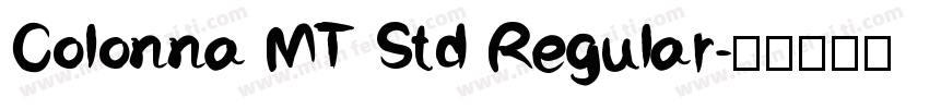Colonna MT Std Regular字体转换